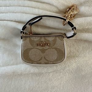 Coach mini bag charm